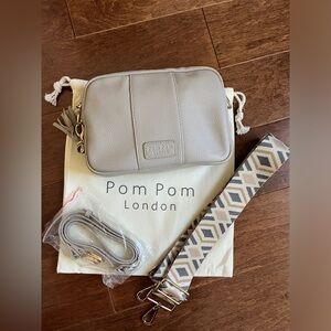 Pom Pom London City Bag in Stone color